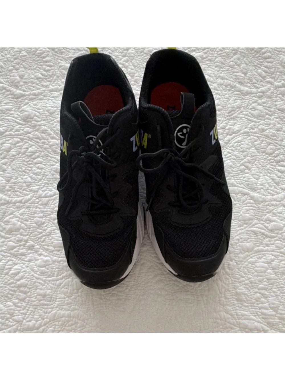 Zumba Fitness Black Athletic Sneakers with Yellow Accent - Picture 1 of 5